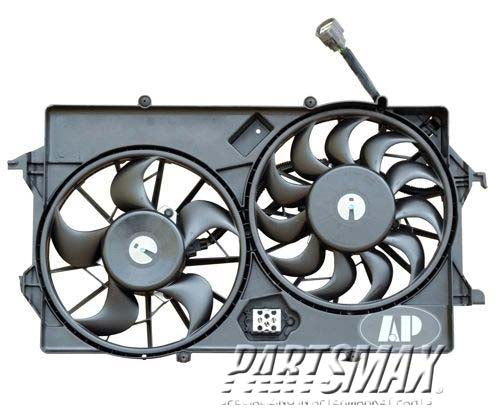 3115 | 2005-2006 FORD FOCUS Radiator cooling fan assy w/air conditioning; w/2.3L | FO3115156|6S4Z8C607AA