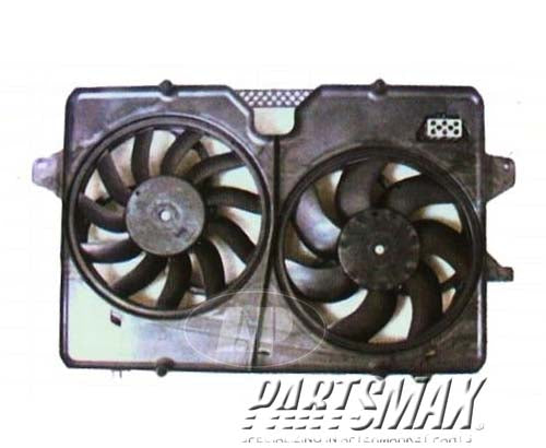 3115 | 2009-2012 FORD ESCAPE Radiator cooling fan assy 2.5L; Dual Fan Assembly | FO3115176|8L8Z8C607A