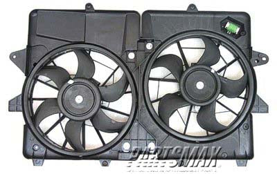 3115 | 2005-2012 FORD ESCAPE Radiator cooling fan assy HYBRID | FO3115185|5M6Z8C607AH