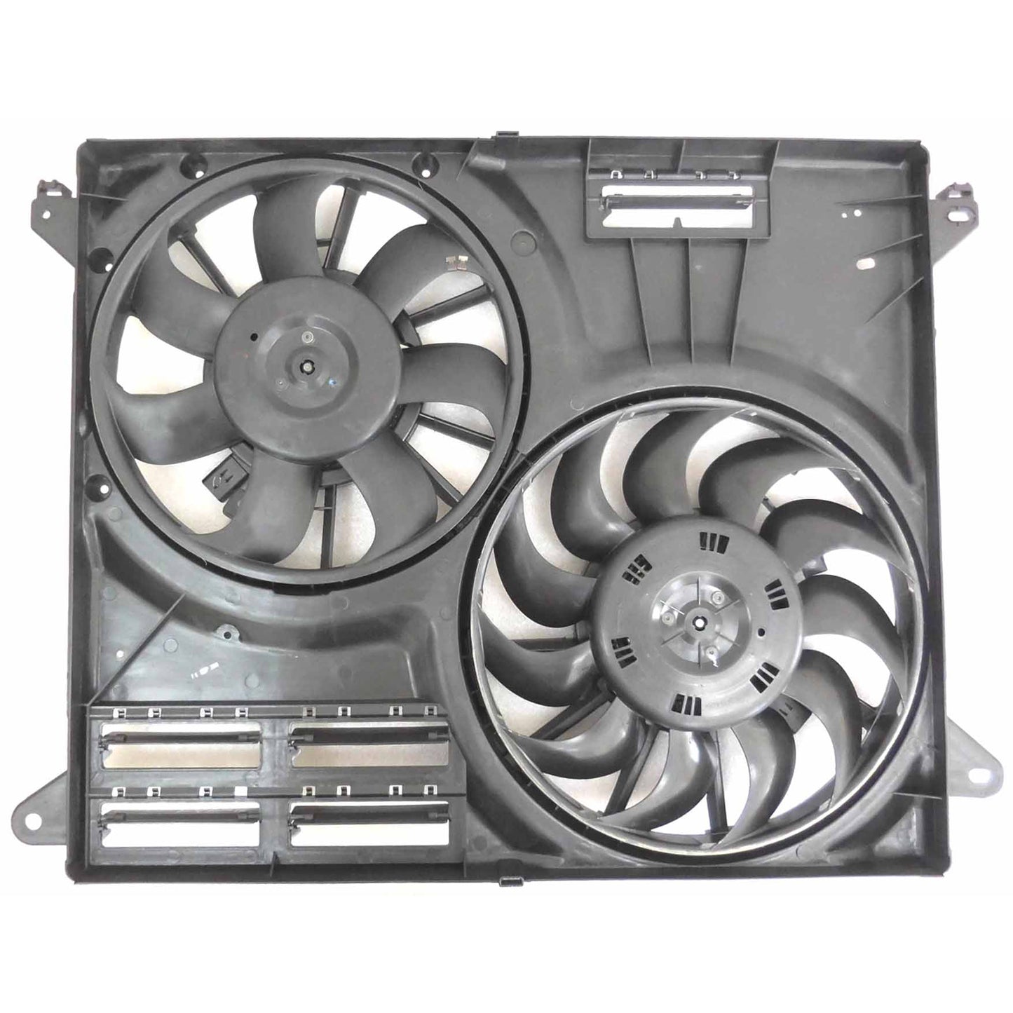 2880 | 2015-2018 FORD EDGE Radiator cooling fan assy 2.0L TURBO|2.7L; w/Towing Pkg | FO3115223|F2GZ8C607A