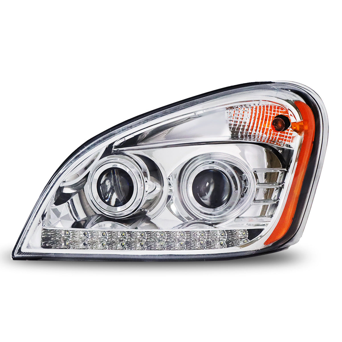 | 2008-2017 FREIGHTLINER CASCADIA LT HEADLAMP ASSY CHROME LED  | FTL2502107|