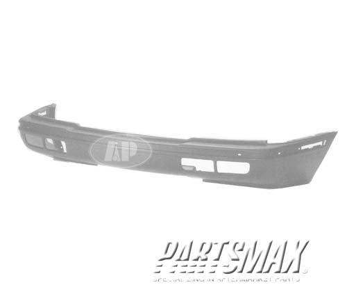 1000 | 1988-1992 CHEVROLET BERETTA Front bumper cover GTU/Indy; prime | GM1000181|16509230