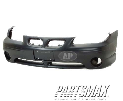 1000 | 2000-2003 PONTIAC GRAND PRIX Front bumper cover SE; 2nd design; prime | GM1000526|88893300