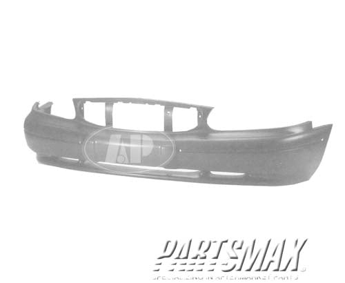 250 | 1997-2003 BUICK CENTURY Front bumper cover Century/Limited; w/o molded impact strip; prime | GM1000543|12369156