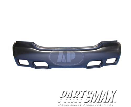1000 | 1999-2000 CADILLAC ESCALADE Front bumper cover black; paint to match | GM1000571|12471912