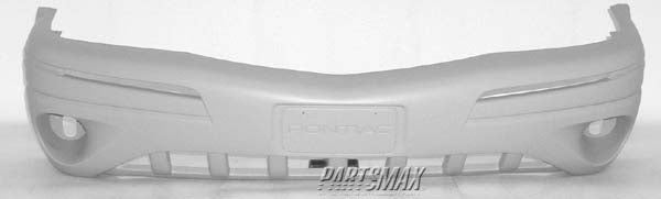 1000 | 2005-2005 PONTIAC MONTANA Front bumper cover except SV6; prime | GM1000627|89045540