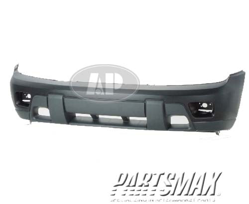 1000 | 2002-2009 CHEVROLET TRAILBLAZER Front bumper cover LS; w/fog lamps; w/textured gray lower center; w/o two-tone; prime | GM1000639|88937047