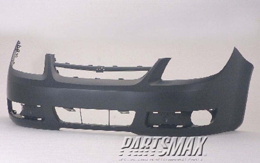 1000 | 2005-2007 CHEVROLET COBALT Front bumper cover LS|LT; w/o Fog Lamps; prime | GM1000735|19120182