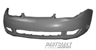 1000 | 2003-2007 SATURN ION Front bumper cover Coupe; w/o Redline; prime | GM1000751|15839814