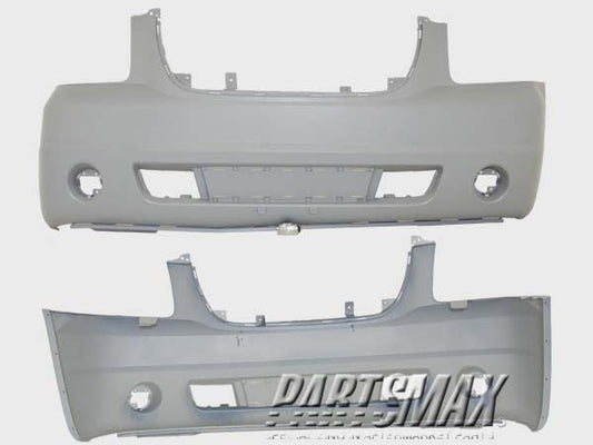 1000 | 2009-2011 GMC YUKON Front bumper cover HYBRID; prime | GM1000818|25890766