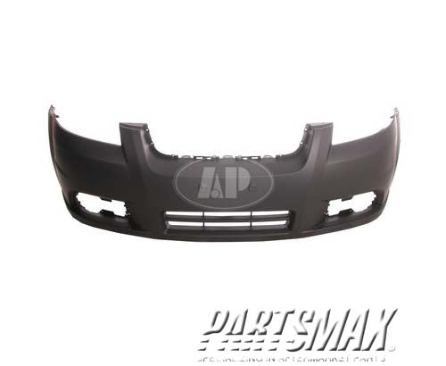 1000 | 2007-2008 PONTIAC WAVE Front bumper cover Sedan; prime | GM1000833|96648503