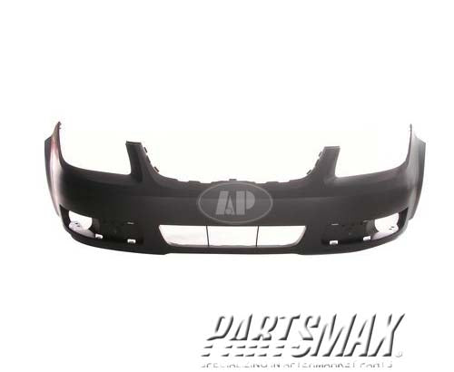 1000 | 2007-2007 PONTIAC G5 Front bumper cover BASE; w/o Fog Lamps; prime | GM1000836|19120178