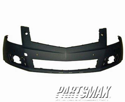 1000 | 2010-2012 CADILLAC SRX Front bumper cover w/Headlamp Washer; w/Front Object Sensors; prime | GM1000914|20847178