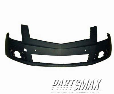 1000 | 2010-2012 CADILLAC SRX Front bumper cover w/o Headlamp Washer; w/Front Object Sensors; prime | GM1000916|20847176