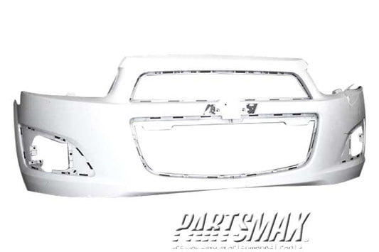 1000 | 2012-2016 CHEVROLET SONIC Front bumper cover LS|LT|LTZ; Sedan; prime | GM1000928|95245182