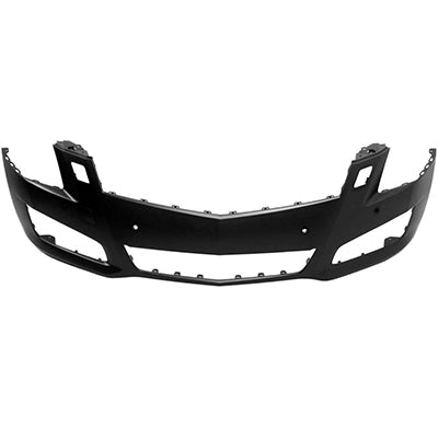 1000 | 2013-2014 CADILLAC ATS Front bumper cover Exc V; Sedan; w/Park Assist; w/Collision Warning; w/H/L Washers; prime | GM1000938|22878679