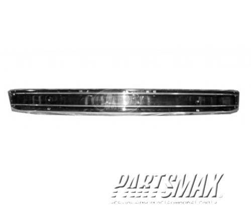 1002 | 1992-1994 GMC SAFARI Front bumper face bar 2WD; bright; w/impact strip holes | GM1002170|15612644