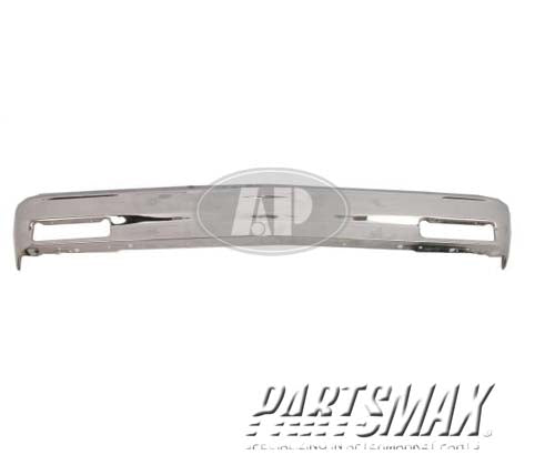 1002 | 1983-1990 CHEVROLET S10 BLAZER Front bumper face bar w/o impact strip; bright | GM1002365|14033726