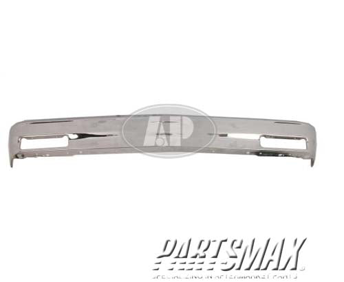 1002 | 1982-1990 GMC S15 Front bumper face bar w/o impact strip; bright | GM1002365|14033726