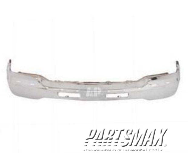 1002 | 2000-2002 GMC YUKON XL 1500 Front bumper face bar w/Air Holes; w/License Bracket; Chrome | GM1002372|15759060