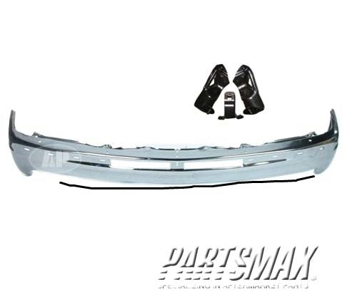 1002 | 2000-2006 CHEVROLET SUBURBAN 2500 Front bumper face bar bright | GM1002376|12336026