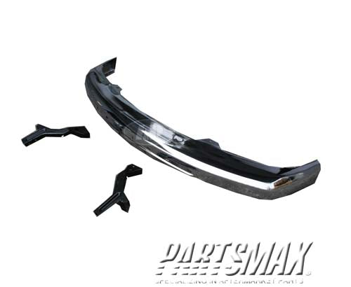 1002 | 2004-2012 CHEVROLET COLORADO Front bumper face bar bright; w/brackets | GM1002460|19210442