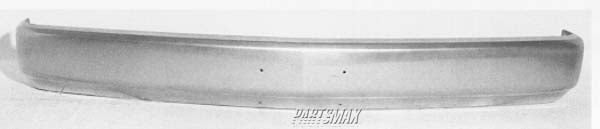 1002 | 1988-1998 GMC K1500 Front bumper face bar C/K; gas; w/license holes; w/o impact strip or guards; bright | GM1002801|15545110