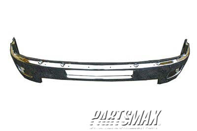 260 | 2011-2014 CHEVROLET SILVERADO 2500 HD Front bumper face bar w/Fog Lamps; Chrome | GM1002837|25883349