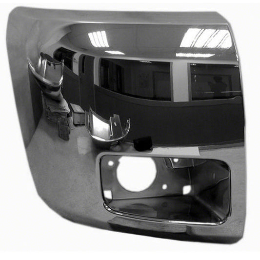 1005 | 2007-2013 CHEVROLET SILVERADO 1500 RT Front bumper extension outer w/Fog Lamps; Chrome | GM1005156|20985758