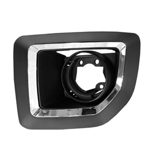 1038 | 2015-2019 GMC SIERRA 3500 HD LT Front bumper insert Painted Bumper; Fog Lamp Bezel; Chrome | GM1038203|23178897