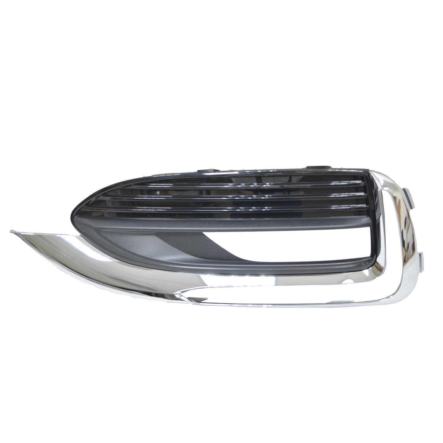 520 | 2018-2021 BUICK ENCLAVE LT Front bumper insert Fog Lamp Bezel; w/Chrome Moulding; Textured Black | GM1038223|84238814