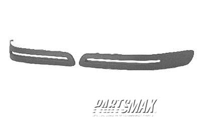 1058 | 2001-2005 CHEVROLET VENTURE LT Front bumper impact strip molding; w/Warner Bros Edition | GM1058217|88896423