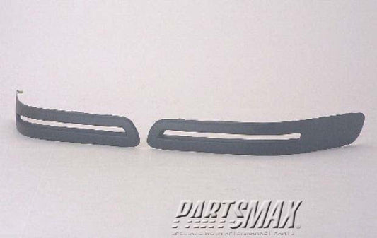 1058 | 1997-2004 CHEVROLET VENTURE LT Front bumper impact strip molding; w/o Warner Bros Edition | GM1058218|10430947