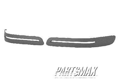1059 | 2001-2005 CHEVROLET VENTURE RT Front bumper impact strip molding; w/Warner Bros Edition | GM1059217|88896422