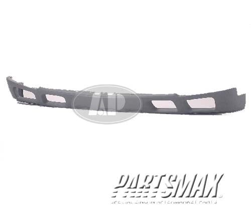 1092 | 2003-2004 CHEVROLET SILVERADO 2500 Front bumper deflector BASE|LS|LT; w/Fog Lamps; Light Gray | GM1092173|10367213