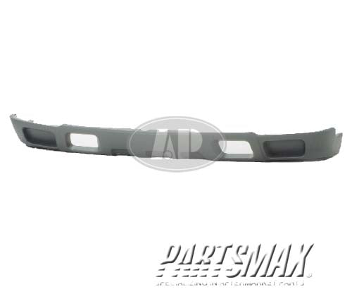 1092 | 2003-2006 CHEVROLET SILVERADO 3500 Front bumper deflector BASE|LS|LT; w/o Fog Lamps; w/Tow Hooks; Light Gray | GM1092174|10367212