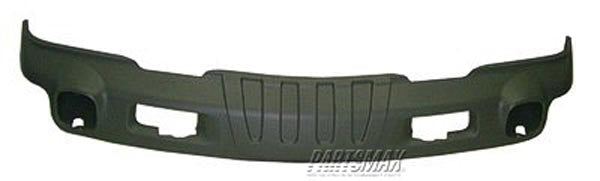 1092 | 2000-2006 CHEVROLET TAHOE Front bumper deflector Z71; matte gray | GM1092209|15766483