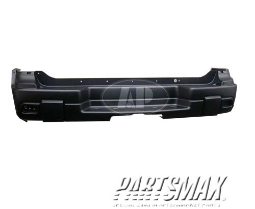 1100 | 2002-2005 CHEVROLET TRAILBLAZER Rear bumper cover smooth finish; prime | GM1100627|88937016