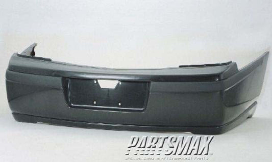 1100 | 2001-2001 CHEVROLET IMPALA Rear bumper cover w/integral molding; matte dark gray | GM1100652|GM1100652