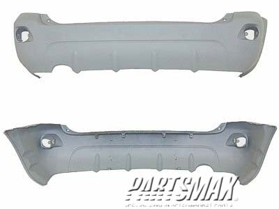 1100 | 2003-2008 PONTIAC VIBE Rear bumper cover gray textured finish | GM1100699|88973187
