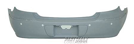 1100 | 2005-2007 BUICK LACROSSE Rear bumper cover CXL|CXS; w/o Chrome Pkg; w/Object Sensor; prime | GM1100709|12336062