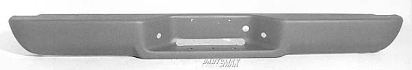 1102 | 1992-1996 GMC C2500 SUBURBAN Rear bumper face bar step type; prime | GM1102289|999862