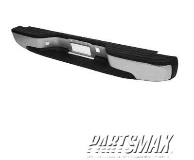 1103 | 1999-2006 GMC SIERRA 1500 Rear bumper assembly Step Bumper Assy; prime; see notes | GM1103124|88944059-PFM