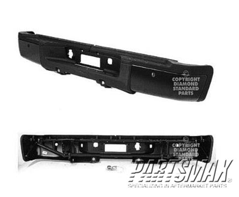 1103 | 2007-2010 GMC SIERRA 3500 HD Rear bumper assembly Single Rear Wheels; w/Rear Object Sensor; w/o Snsr Comp; prime; see notes | GM1103152|20899965-PFM