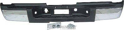 1103 | 2007-2010 GMC SIERRA 3500 HD Rear bumper assembly 3500; Dual Rear Wheels; w/o Rear Object Sensor; Chrome | GM1103153|19259334