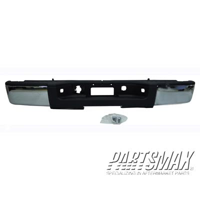 1103 | 2009-2011 CHEVROLET SILVERADO 1500 Rear bumper assembly HYBRID; w/o Rear Object Sensor; PTM; see notes | GM1103159|GM1103159