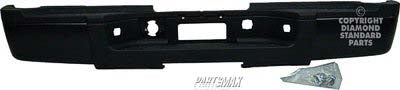 1103 | 2010-2010 CHEVROLET SILVERADO 3500 HD Rear bumper assembly Dual Rear Wheels; w/o Rear Object Sensor; PTM; see notes | GM1103163|GM1103163