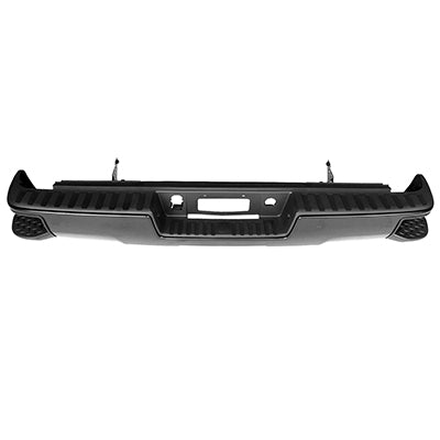 1103 | 2014-2015 CHEVROLET SILVERADO 1500 Rear bumper assembly w/o Parking Aid Sensors; Assy; Black | GM1103177|23154014