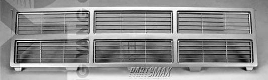 1200 | 1983-1984 GMC K1500 Grille assy w/o molding holes | GM1200214|14043847
