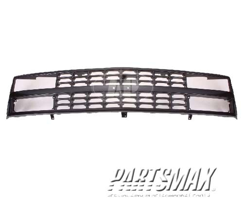 1200 | 1988-1993 CHEVROLET C1500 Grille assy w/dual sealed beam headlamps; black - paint to match | GM1200228|88960431